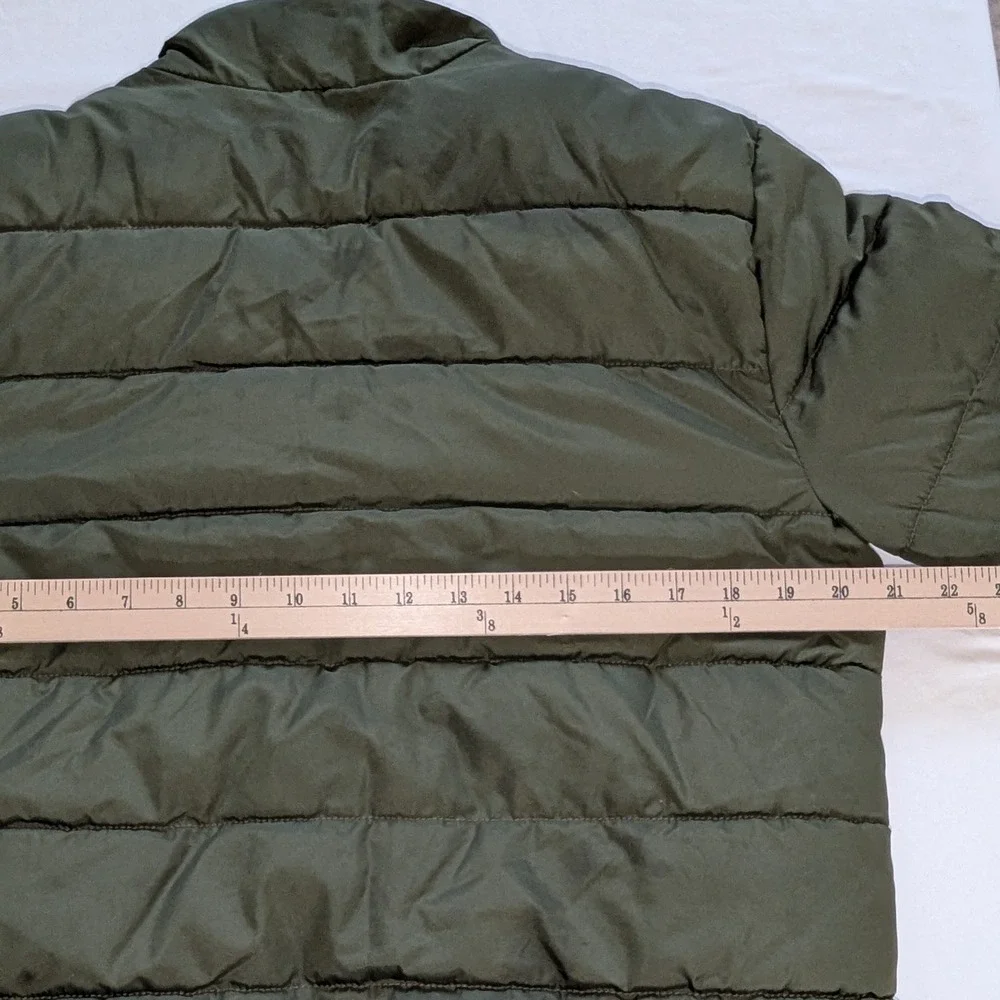 The Childrens Place Puffer Jacket Olive Green‎ Kids Size XL 14 Winter Coat